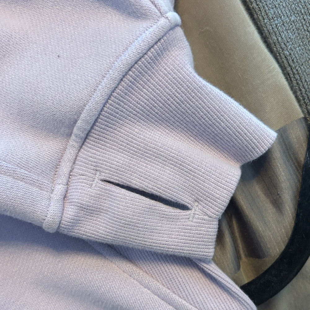 Lavender Scuba Funnel-Neck Zip Hoodie M/L - Picture 5 of 7